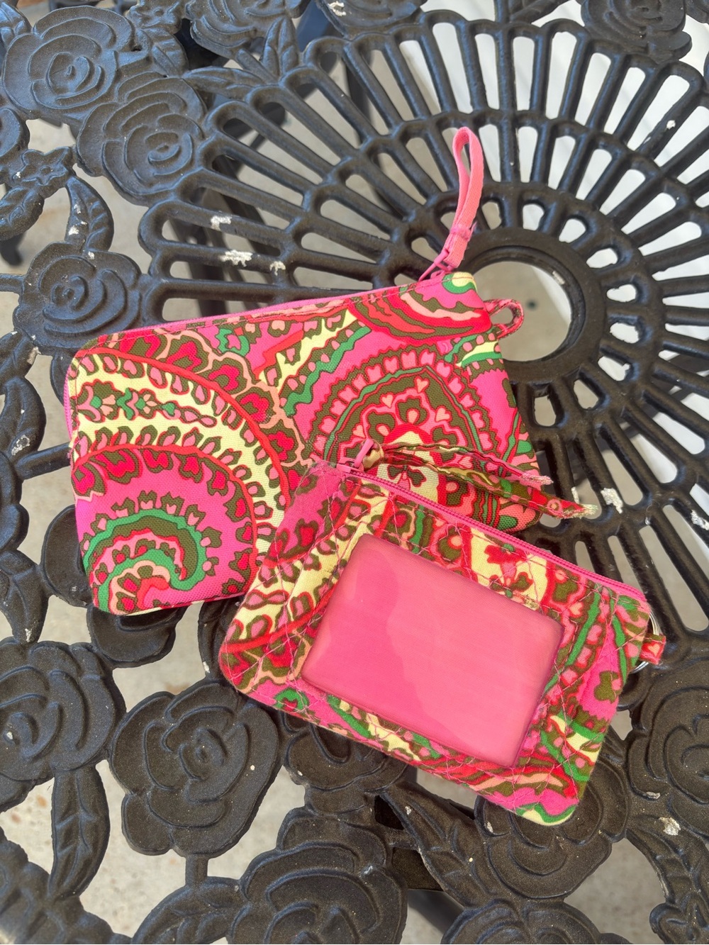 Vera Bradley Paisley Pattern Card Holder and Wristlet - Women's Wallet Accessory